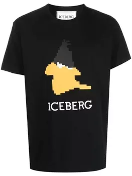 Iceberg футболка с принтом Looney Tunes, черный