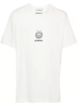 Iceberg футболка с принтом, нейтральный цвет