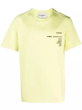 Iceberg футболка с принтом, зеленый