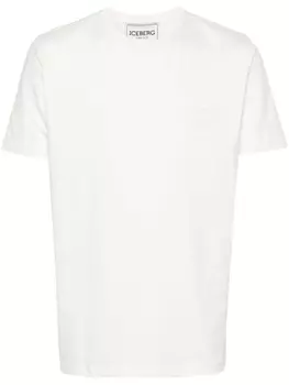 Iceberg футболка с вышитым логотипом, белый