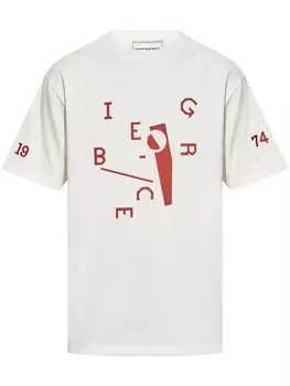 Iceberg хлопковая футболка с графическим принтом-логотипом, белый