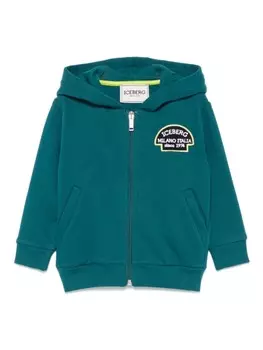 Iceberg Kids худи с нашивкой-логотипом, синий