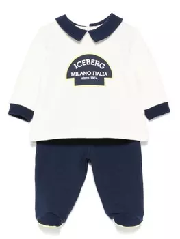 Iceberg Kids спортивный костюм с аппликацией логотипа, белый