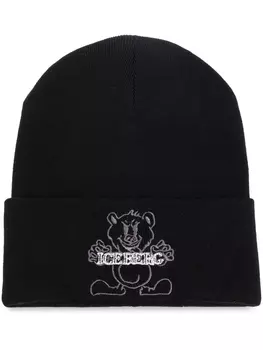 Iceberg шерстяная шапка с вышитым логотипом, черный