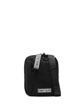 Iceberg сумка на плечо с нашивкой-логотипом, черный