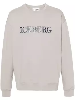 Iceberg толстовка с вышитым логотипом, нейтральный цвет