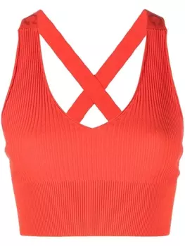 Iceberg укороченный топ в рубчик, красный