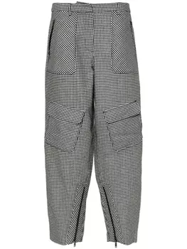 Iceberg зауженные брюки в ломаную клетку, черный