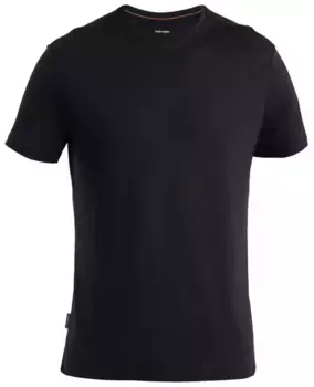 Icebreaker Мужская рубашка Merino 125 Cool-Lite Sphere III с коротким рукавом, черный