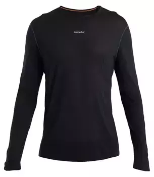 Icebreaker Мужская терморубашка 125 ZoneKnit Merino с длинными рукавами, черный