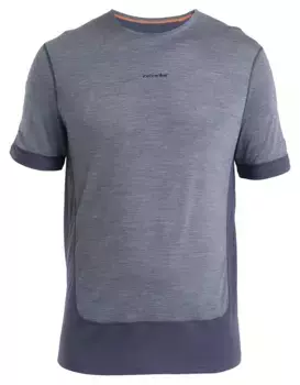 Icebreaker Мужская терморубашка 125 ZoneKnit Merino с короткими рукавами, цвет Graphite/Graphite Heather