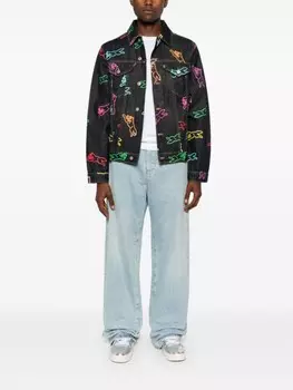 ICECREAM джинсовая куртка Running Dog, синий