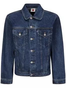 ICECREAM джинсовая куртка с принтом Running Dog, синий