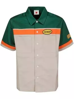 ICECREAM рубашка с коротким рукавом в стиле колор-блок, нейтральный цвет