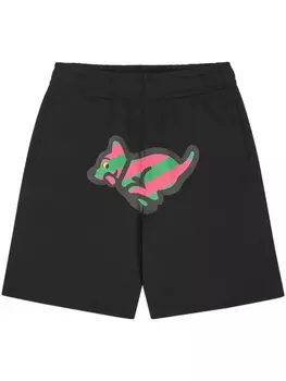 ICECREAM шорты для бега с изображением щенка, черный