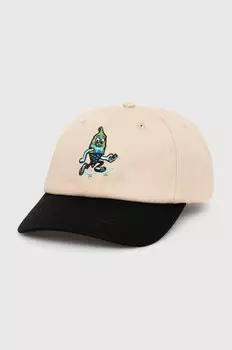 ICECREAM Team EU Skate Cone Dad Cap хлопковая бейсболка, бежевый