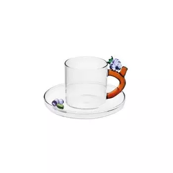 ICHENDORF MILANO Фрукты и цветы Кофейная чашка Mora, прозрачный