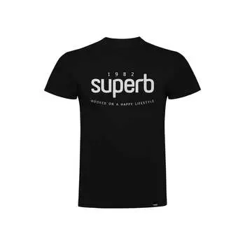 Icon Tee мужская футболка с короткими рукавами и круглым вырезом Superb, черный