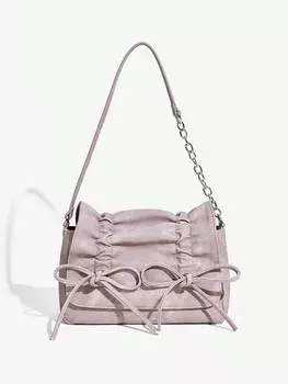 ICON Женская сумка через плечо Сумка Y2K розовая джинсовая уличная сумка с принтом Подходит для подростков Shein, розовый