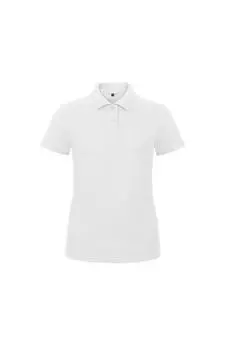 ID.001 Простая рубашка-поло с короткими рукавами B&C, белый