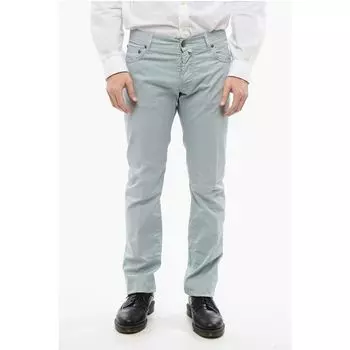 ID 5-карманные брюки из эластичного хлопка Corneliani, Light Blue