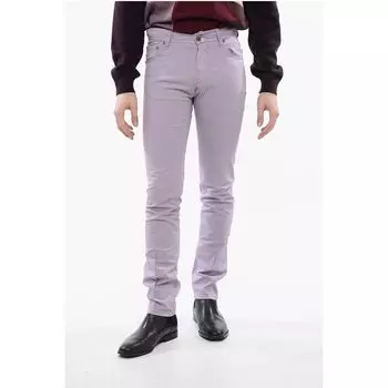 ID 5-карманные брюки из эластичного хлопка со шлевками для ремня Corneliani, Multicolor