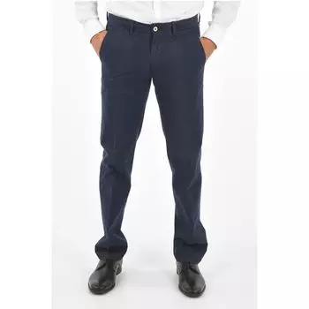 ID Брюки чинос средней посадки Corneliani, Blue