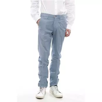ID Полосатые брюки чинос Corneliani, Light Blue