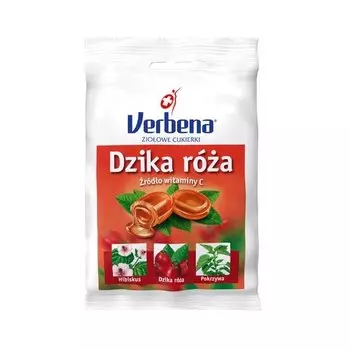 IDC Holding, Вербена, Травяные конфеты с шиповником и витамином С, 60 г