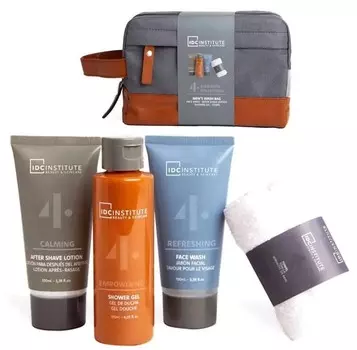 IDC Institute, Набор косметики для тела, 4 шт + косметичка