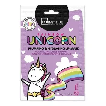 IDC Institute, Увлажняющая тканевая маска для губ, Единорог, 10г
