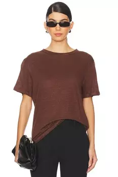 Идеальная футболка из льна Sold Out Nyc, коричневый