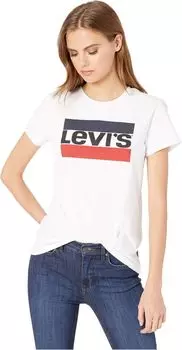 Идеальная футболка с рисунком Levi's, цвет Sportswear Logo White