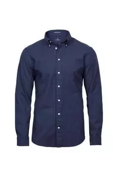 Идеальная оксфордская рубашка TEE JAYS, темно-синий
