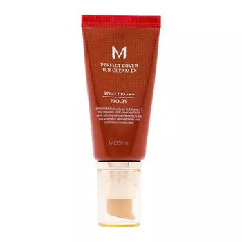 Идеальное покрытие bb spf42 крем для лица Missha, цвет 25, 50 мл