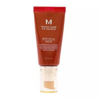 Идеальное покрытие bb spf42 крем для лица Missha, цвет 27, 50 мл