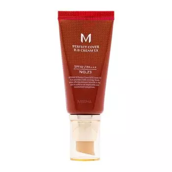 Идеальное покрытие bb spf42 крем для лица Missha, цвет 23, 50 мл