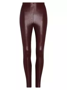 Идеальные леггинсы из искусственной кожи Commando, цвет oxblood