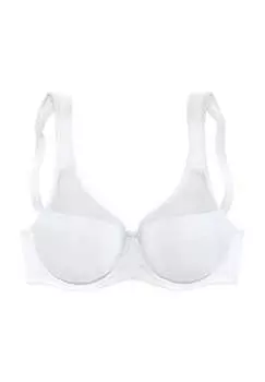 Идеальный базовый минимизирующий бюстгальтер-петля Lascana, белый