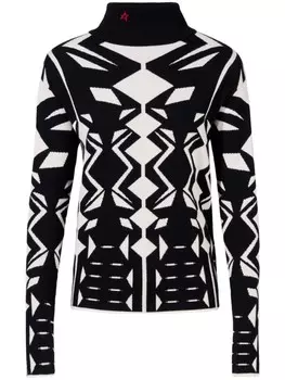 Идеальный момент Геометрический свитер Perfect Moment, белый