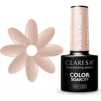 Идеальный нюдовый гибридный лак для ногтей 6 Claresa