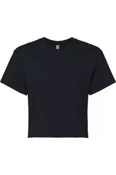 Идеальный женский укороченный топ Next Level, черный