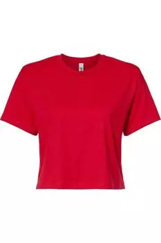 Идеальный женский укороченный топ Next Level, красный