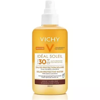 Ideal Soleil Солнцезащитная вода для загара Spf30, 200 мл, Vichy