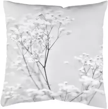 ИДЕИ ДЛЯ ДОМА Декоративная подушка "СТРИЛАНА", ЦИФРОВОЙ ПРИНТ, чехол без наполнения, 1 шт HOME WOHNIDEEN 40х40 см, серый