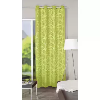 ИДЕИ ДЛЯ ДОМАШНЕЙ ГОСТИ Гардина «ЛЕННИ», (1 шт.), ВxШ: 245x140, декоративная ткань с жаккардовым узором Home Wohnideen, зеленый