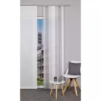 ИДЕИ ДЛЯ ДОМАШНЕЙ ЖИЗНИ Раздвижная штора «LANGIS», (1 шт.), ВxШ: 245x60, декоративные вертикальные полосы Home Wohnideen, серый