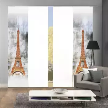 ИДЕИ ДЛЯ ДОМАШНЕЙ ЖИЗНИ Раздвижная штора «PARTIGO», (1 шт.), ЦИФРОВАЯ ПЕЧАТЬ Home Wohnideen, серый