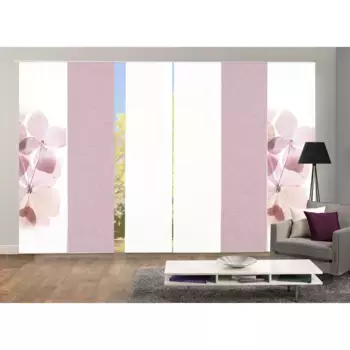 ИДЕИ ДЛЯ ДОМАШНЕЙ ЖИЗНИ Раздвижные шторы «BONITA SET OF 6», (6 шт.), раздвижные шторы с цифровой печатью, набор из 6 шт. BONITA Home Wohnideen, розовый