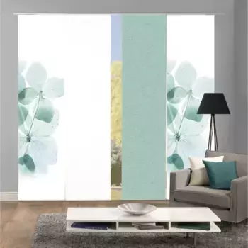 ИДЕИ ДЛЯ ДОМАШНЕЙ ЖИЗНИ Раздвижные шторы «BONITA SET OF 4», (4 шт.), раздвижные шторы с цифровой печатью, набор из 4 шт. BONITA Home Wohnideen, цвет mint